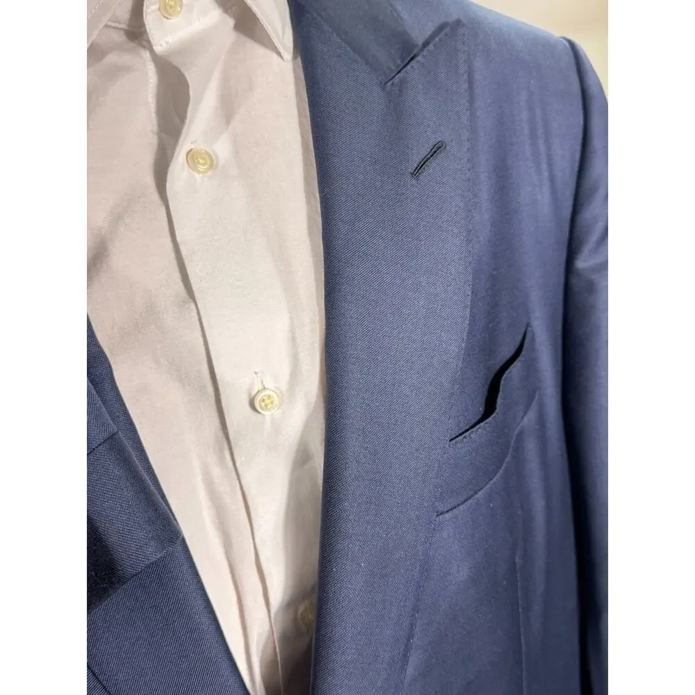 Tom Ford Navy Blue Wool 2Pc Suit O'Connor 56IT 46R US 40x28 Trousers Men's